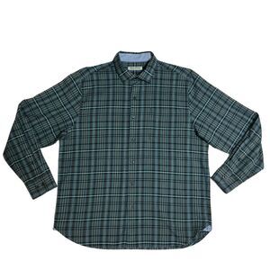 Tommy Bahama Mens Silk Blend Shirt Large Lazlo Vineyard Long Sleeve Button Down